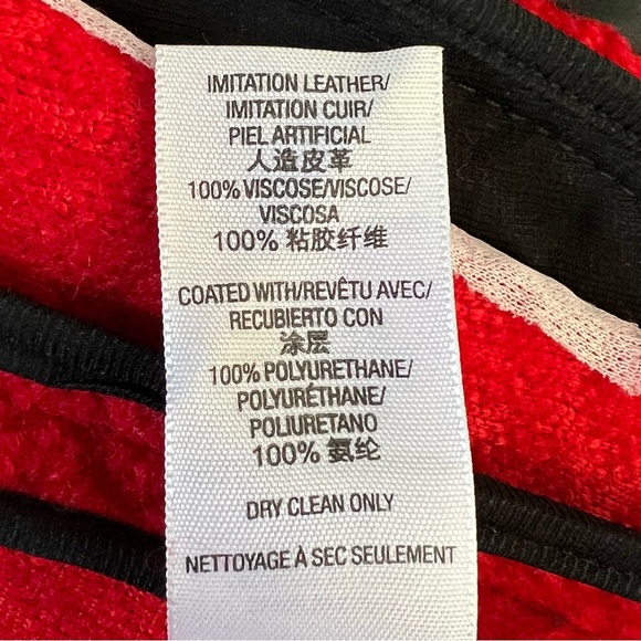 Juicy Couture Wool Blend Knit Moto Jacket With Faux Leather Trim Small NWT - Picture 10 of 15